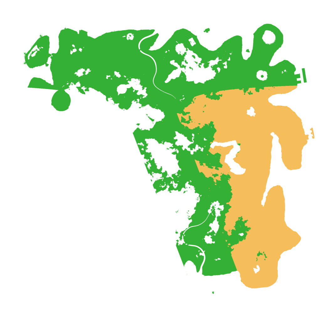 Biome Rust Map: Procedural Map, Size: 4500, Seed: 2147483642