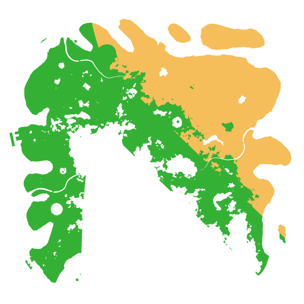 Biome Rust Map: Procedural Map, Size: 4500, Seed: 29006557