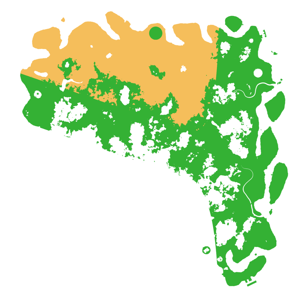Biome Rust Map: Procedural Map, Size: 6000, Seed: 5285
