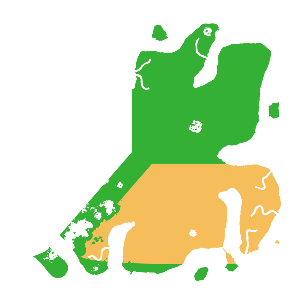 Biome Rust Map: Procedural Map, Size: 3650, Seed: 1714501998