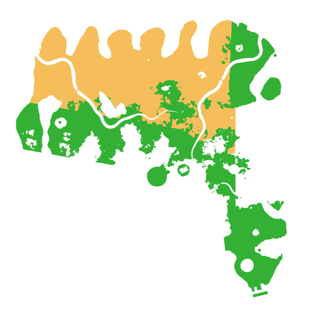 Biome Rust Map: Procedural Map, Size: 4200, Seed: 50492