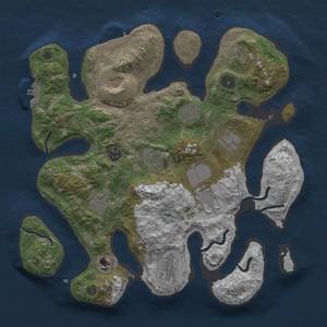Thumbnail Rust Map: Procedural Map, Size: 3500, Seed: 1026072653, 15 Monuments