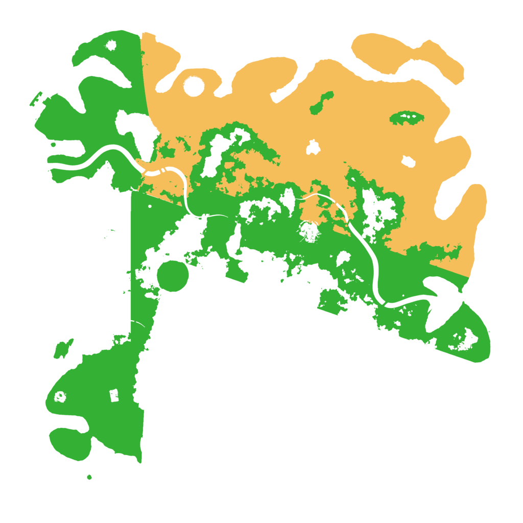 Biome Rust Map: Procedural Map, Size: 4500, Seed: 95953232
