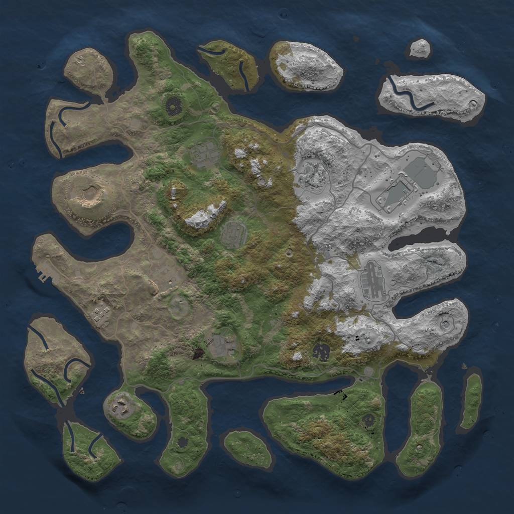 Rust Map: Procedural Map, Size: 4250, Seed: 339173067, 15 Monuments