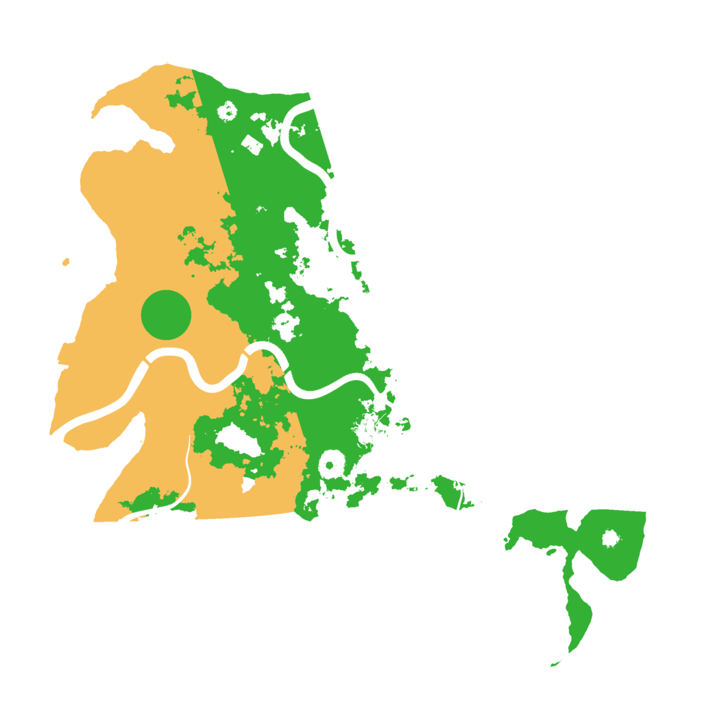 Biome Rust Map: Procedural Map, Size: 3700, Seed: 172193274