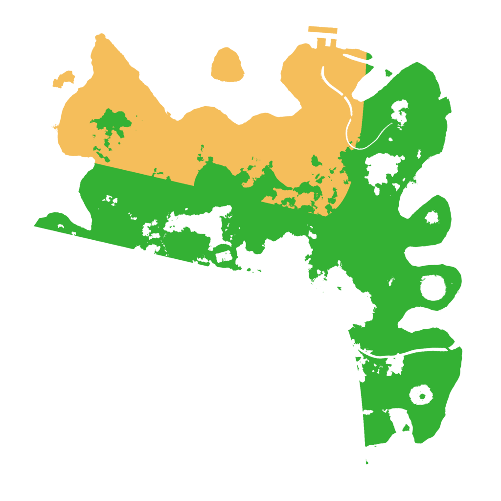 Biome Rust Map: Procedural Map, Size: 3500, Seed: 401595008