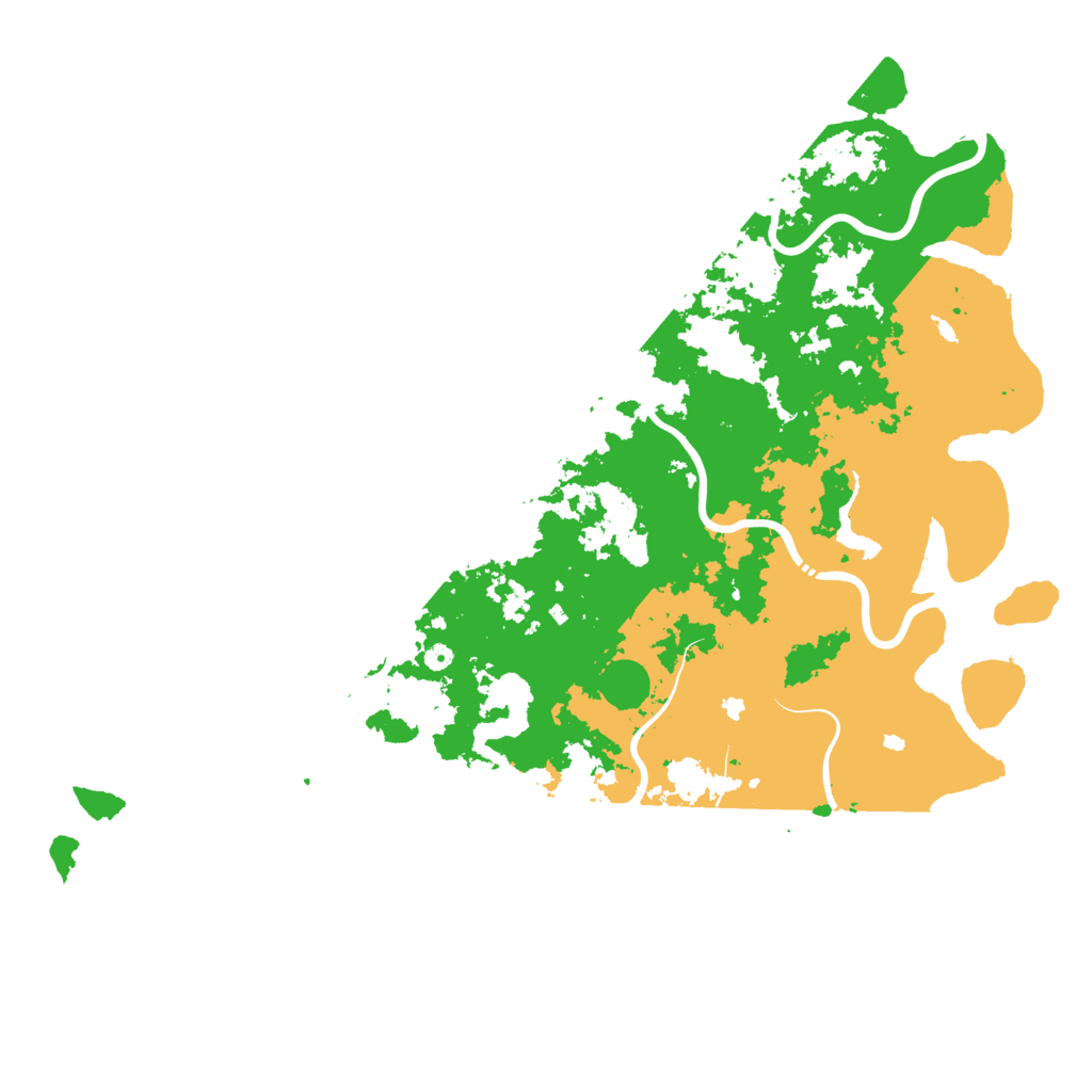 Biome Rust Map: Procedural Map, Size: 6000, Seed: 419801282