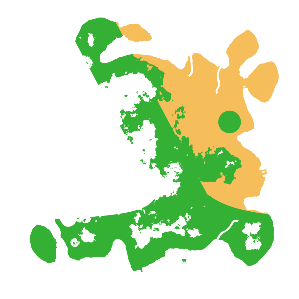 Biome Rust Map: Procedural Map, Size: 3500, Seed: 443275