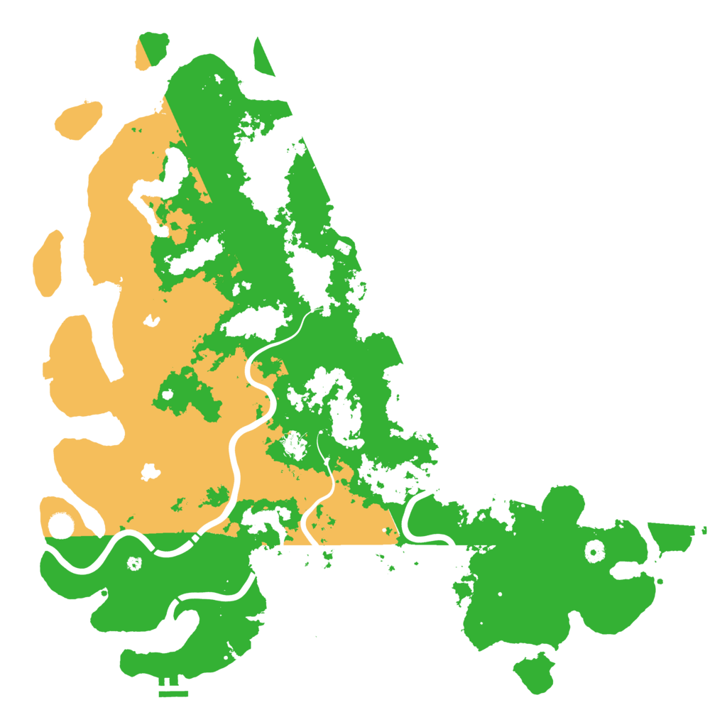 Biome Rust Map: Procedural Map, Size: 5000, Seed: 20210702