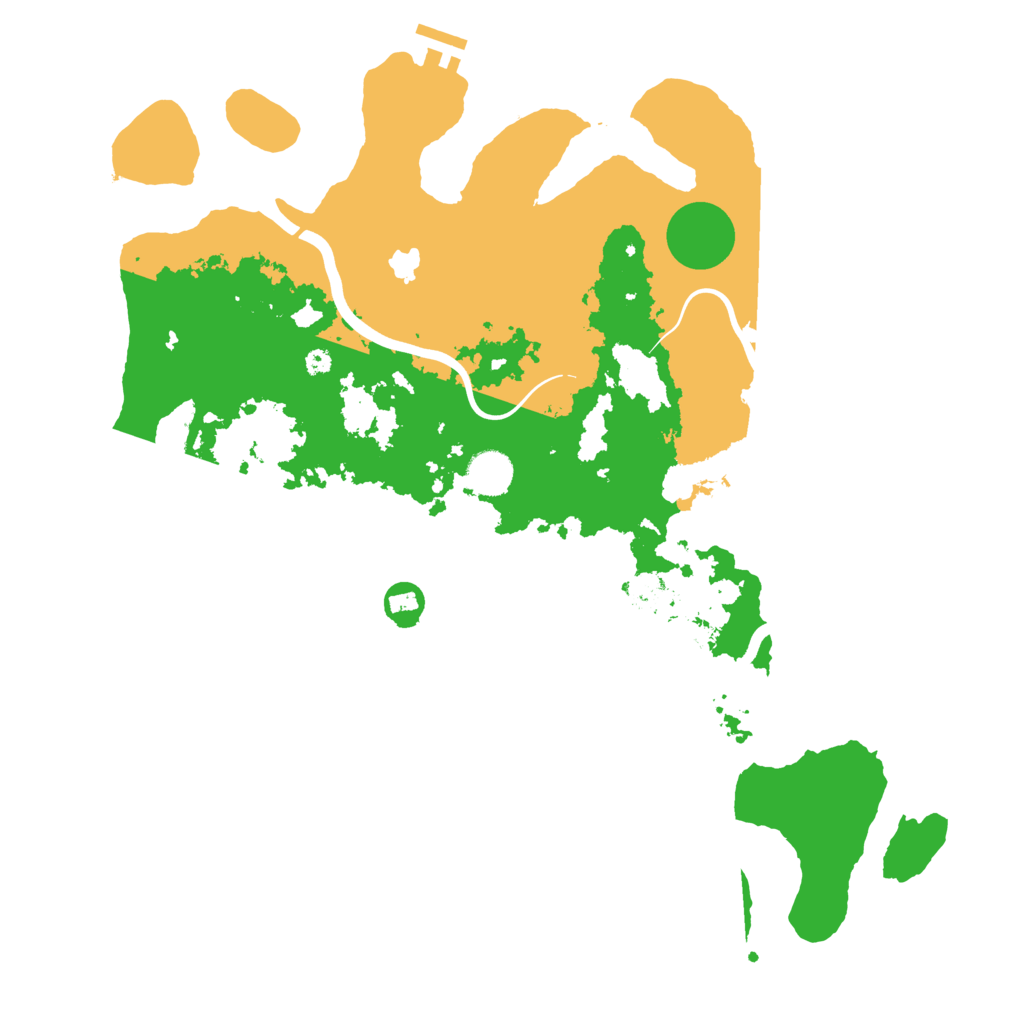 Biome Rust Map: Procedural Map, Size: 4000, Seed: 34266