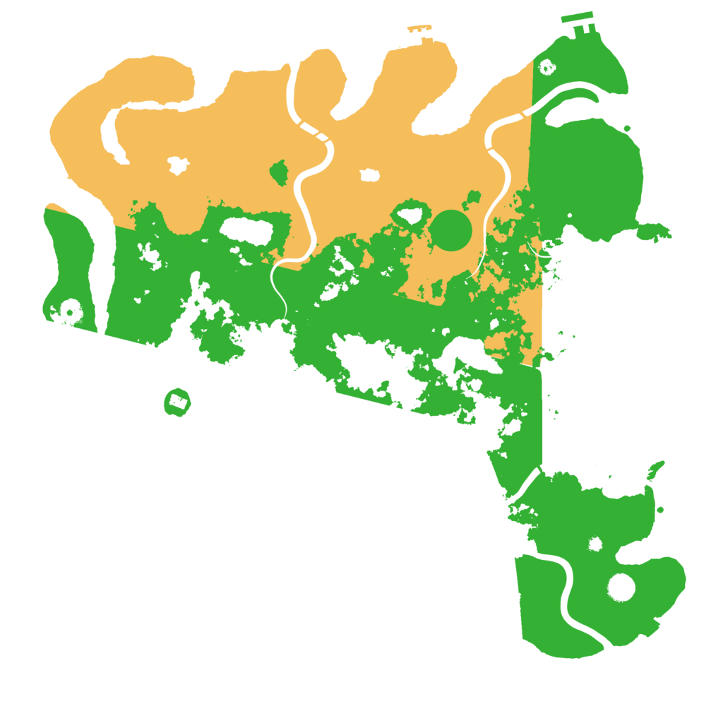 Biome Rust Map: Procedural Map, Size: 4594, Seed: 87465