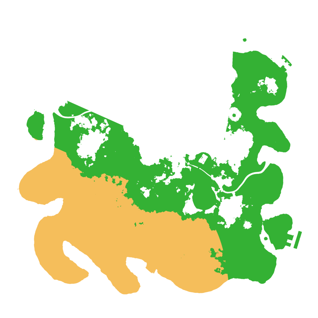 Biome Rust Map: Procedural Map, Size: 3600, Seed: 1220901377