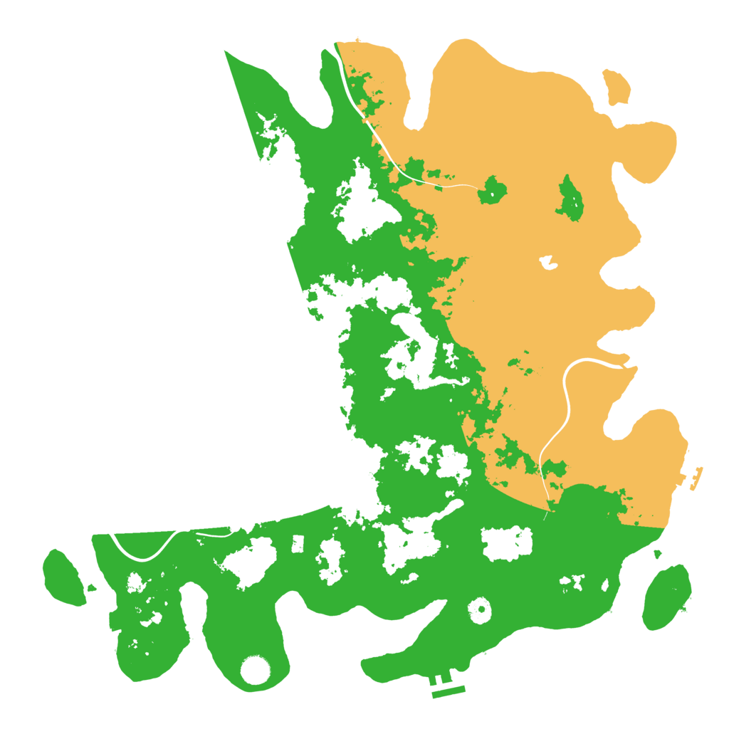 Biome Rust Map: Procedural Map, Size: 4400, Seed: 1576723544