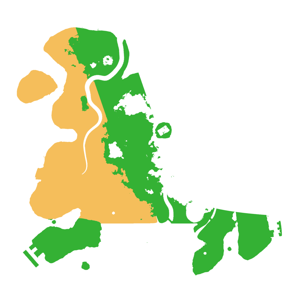 Biome Rust Map: Procedural Map, Size: 3000, Seed: 1292971409