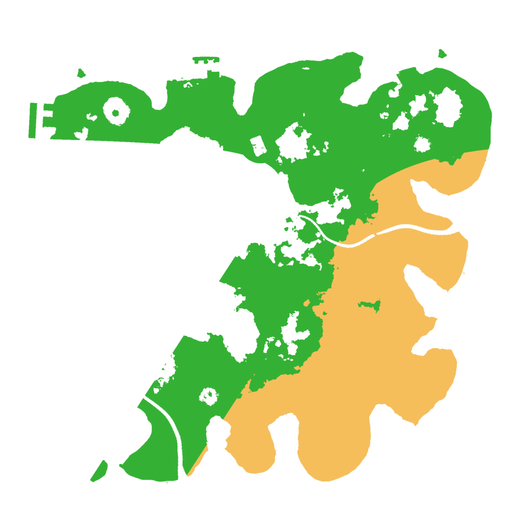Biome Rust Map: Procedural Map, Size: 3000, Seed: 121886396