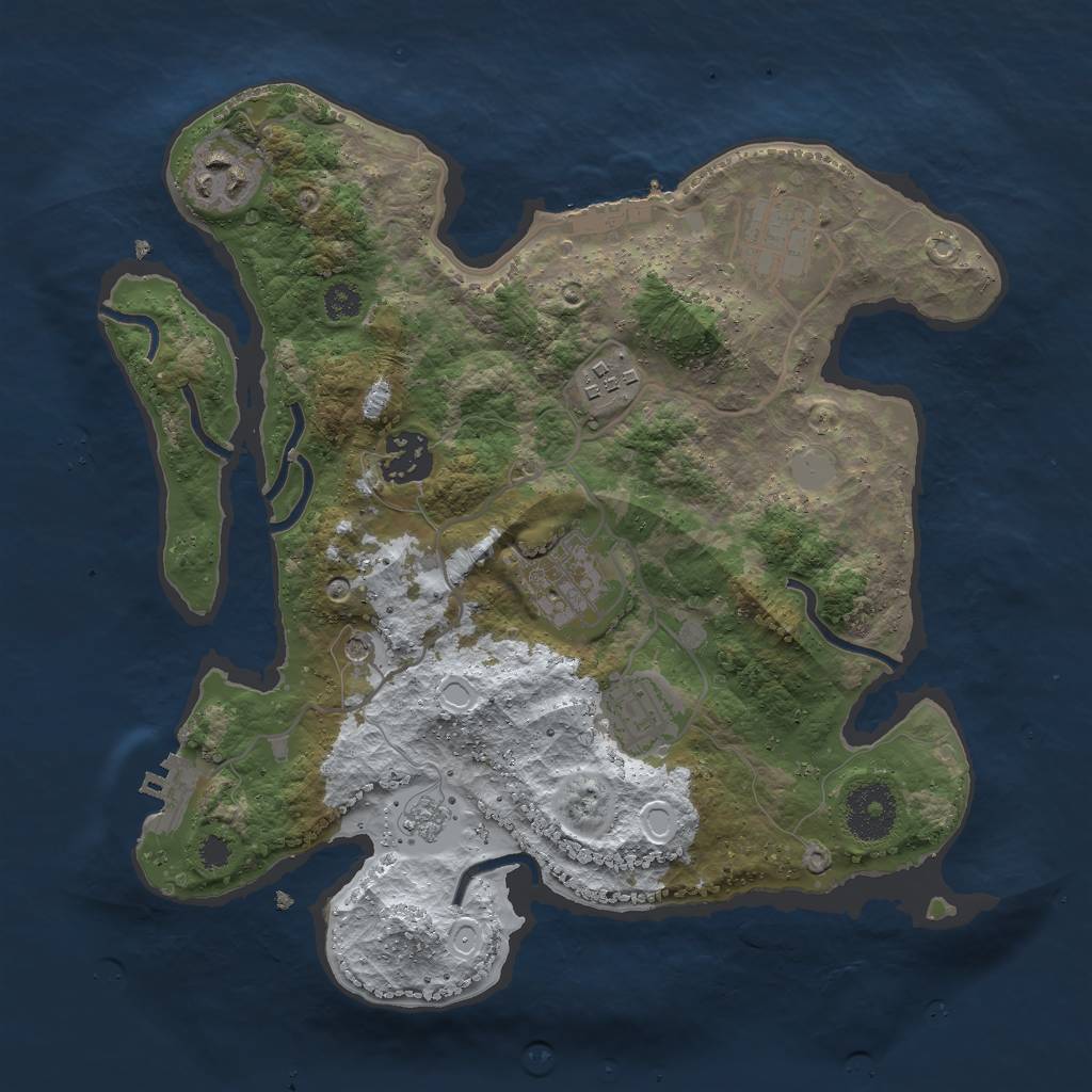Rust Map: Procedural Map, Size: 3000, Seed: 69420420, 15 Monuments