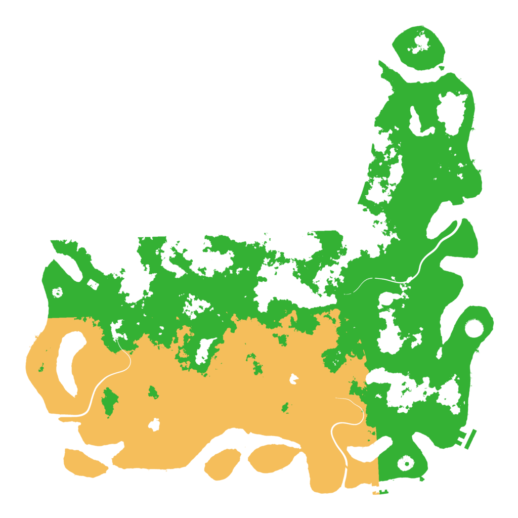 Biome Rust Map: Procedural Map, Size: 5000, Seed: 1616161616