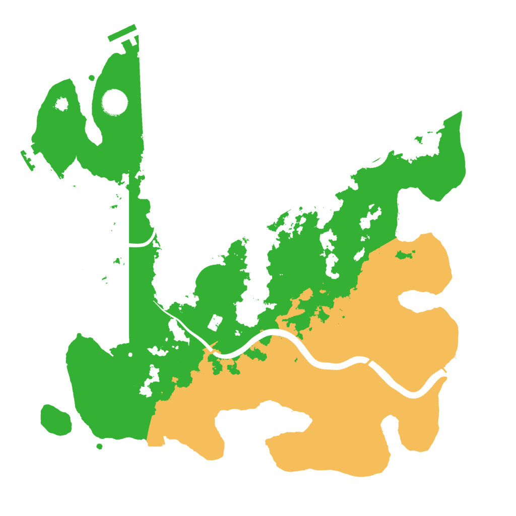 Biome Rust Map: Procedural Map, Size: 3500, Seed: 1060829768