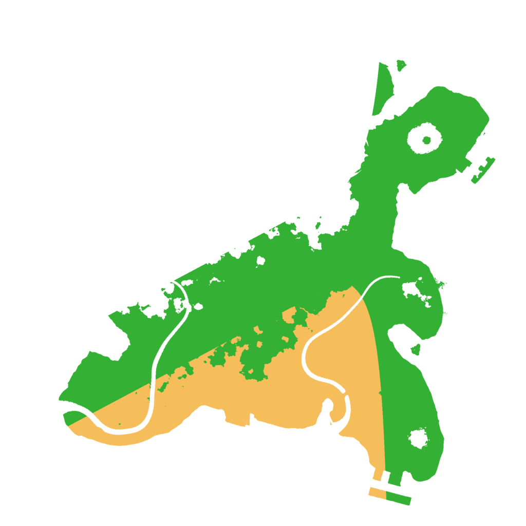 Biome Rust Map: Procedural Map, Size: 2500, Seed: 350819