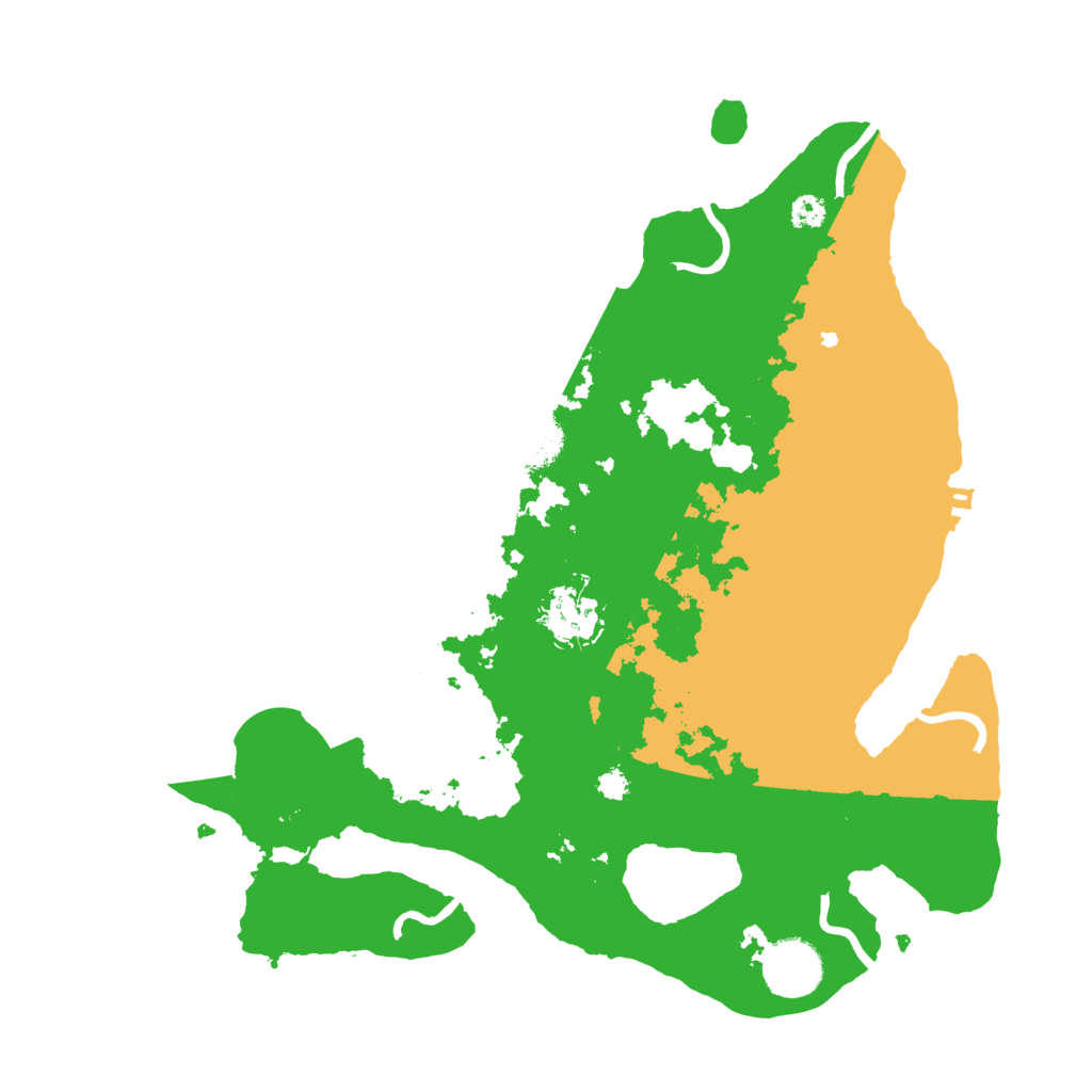 Biome Rust Map: Procedural Map, Size: 3250, Seed: 42