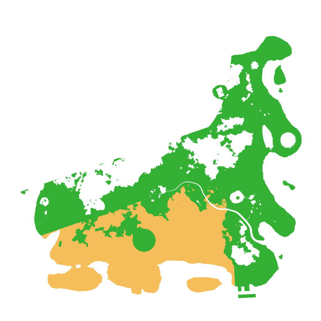 Biome Rust Map: Procedural Map, Size: 3700, Seed: 253647240