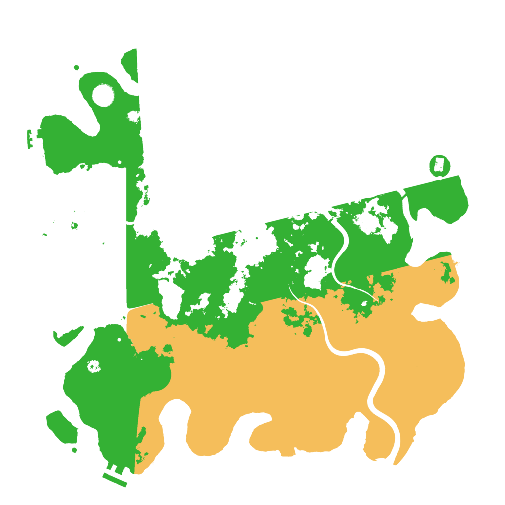 Biome Rust Map: Procedural Map, Size: 3999, Seed: 1