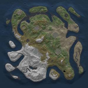 Thumbnail Rust Map: Procedural Map, Size: 4000, Seed: 67899170, 12 Monuments