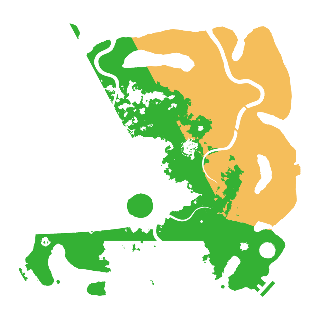 Biome Rust Map: Procedural Map, Size: 3500, Seed: 217172