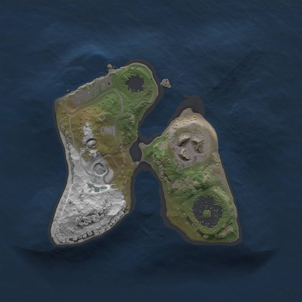 Rust Map: Procedural Map, Size: 1500, Seed: 84529, 5 Monuments