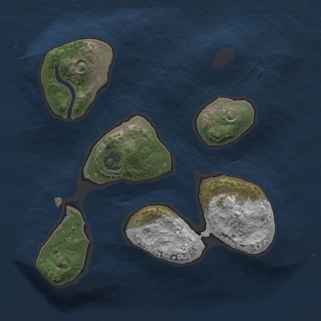 Rust Map: Procedural Map, Size: 1750, Seed: 403501014, 2 Monuments