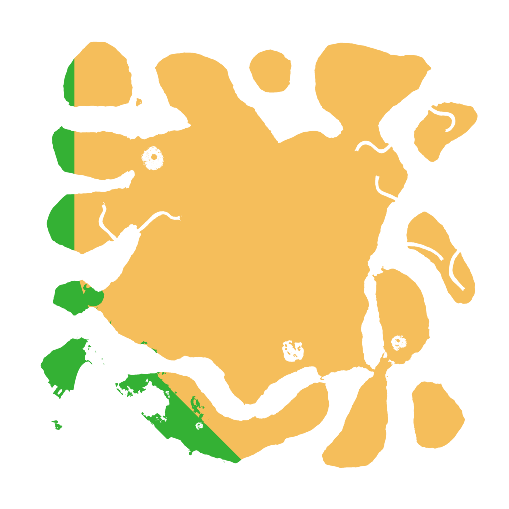 Biome Rust Map: Procedural Map, Size: 3500, Seed: 256870