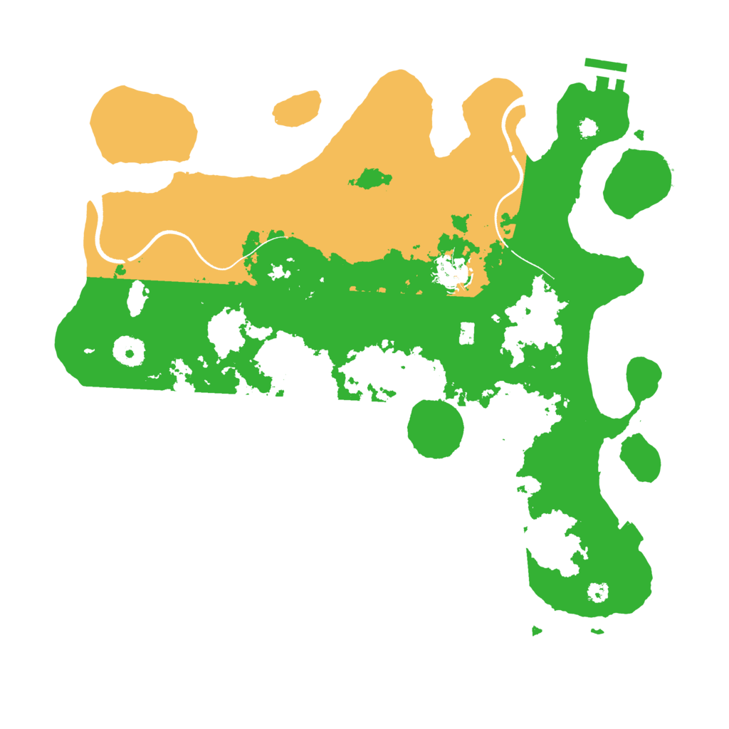Biome Rust Map: Procedural Map, Size: 3500, Seed: 2021070263