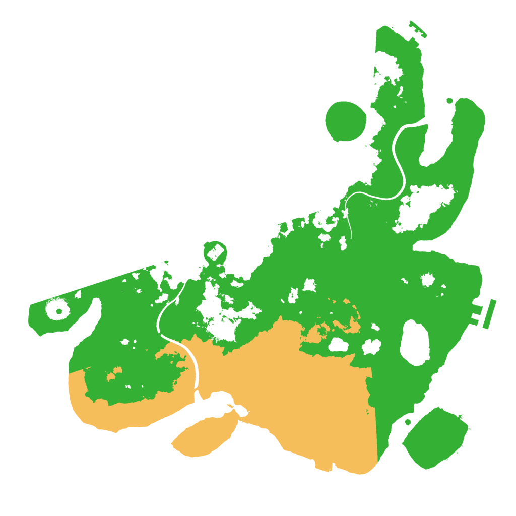 Biome Rust Map: Procedural Map, Size: 3500, Seed: 545012