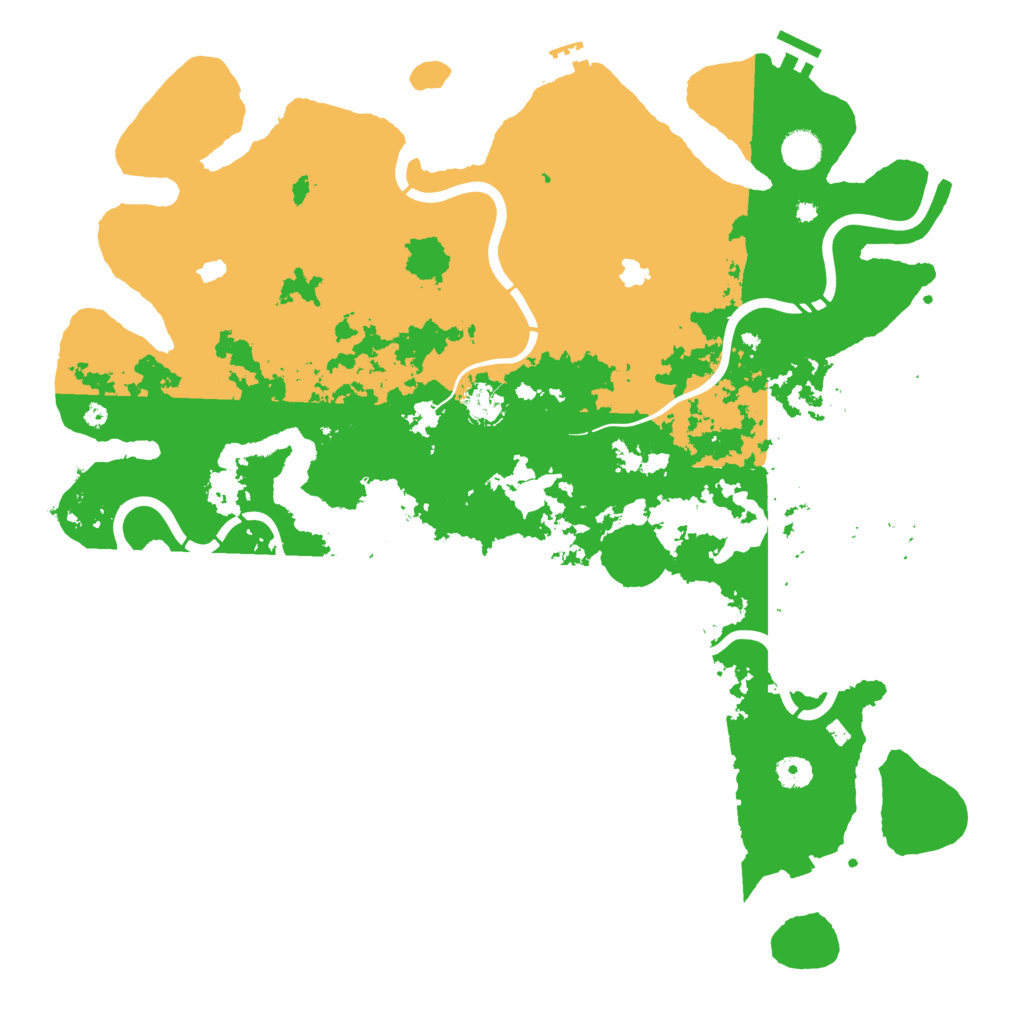 Biome Rust Map: Procedural Map, Size: 4500, Seed: 1334824149