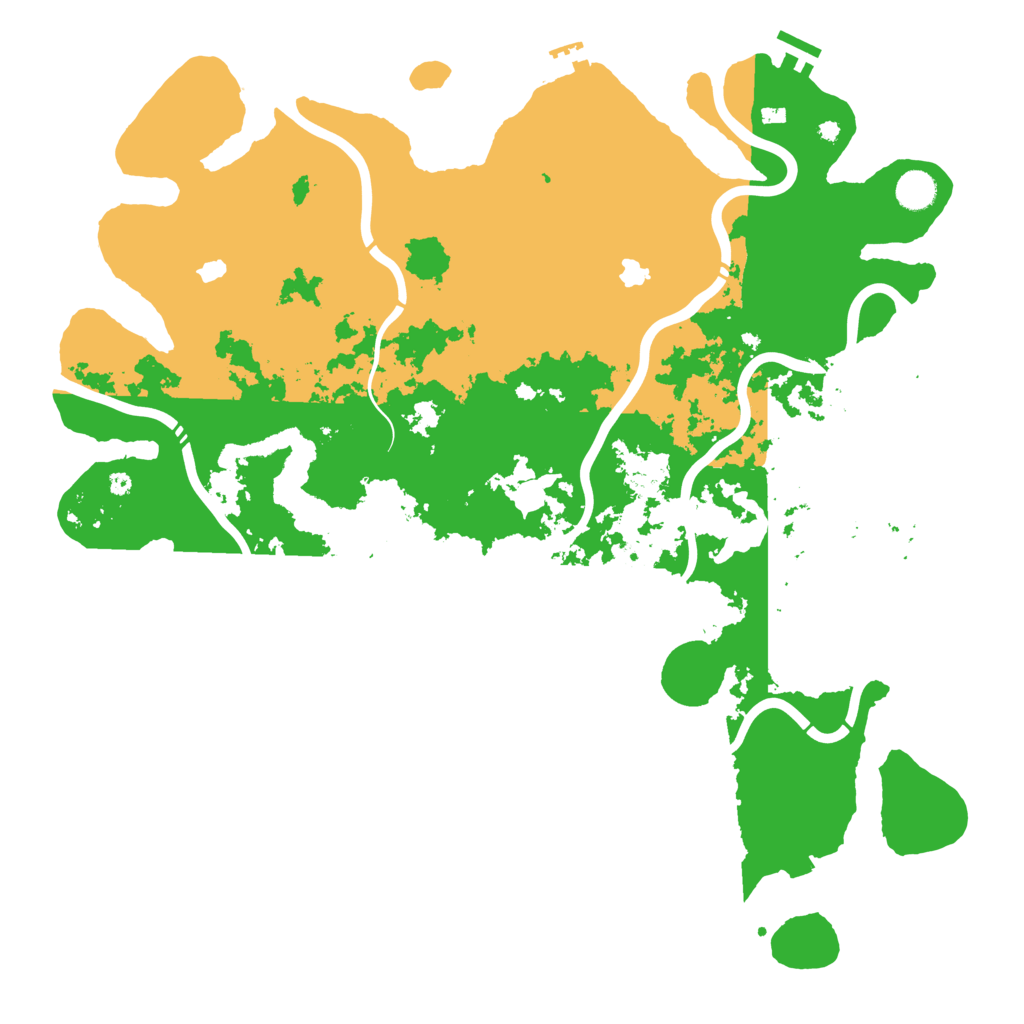 Biome Rust Map: Procedural Map, Size: 4500, Seed: 1334824149
