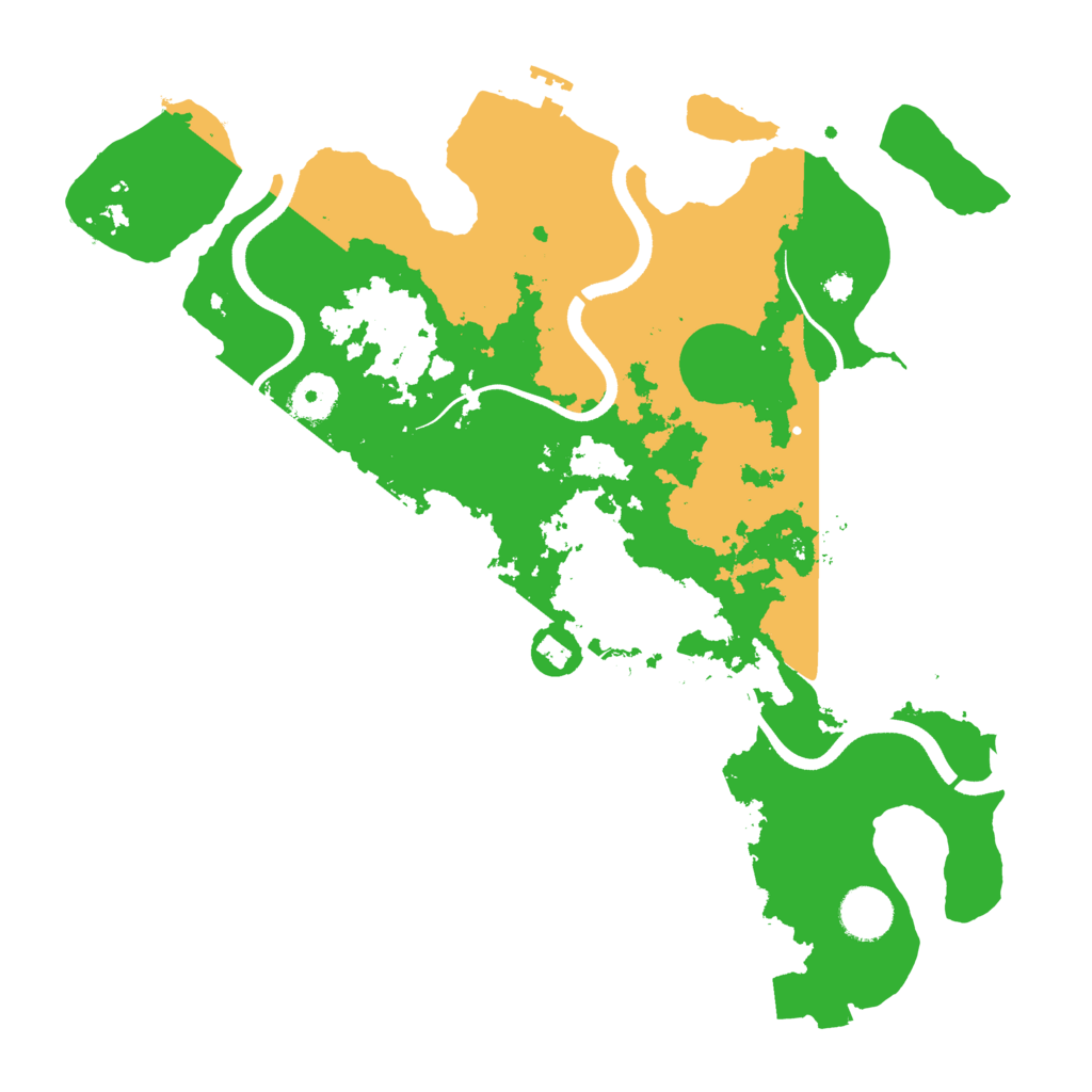 Biome Rust Map: Procedural Map, Size: 3600, Seed: 77766666
