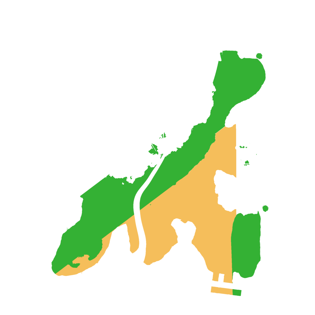 Biome Rust Map: Procedural Map, Size: 2100, Seed: 54821