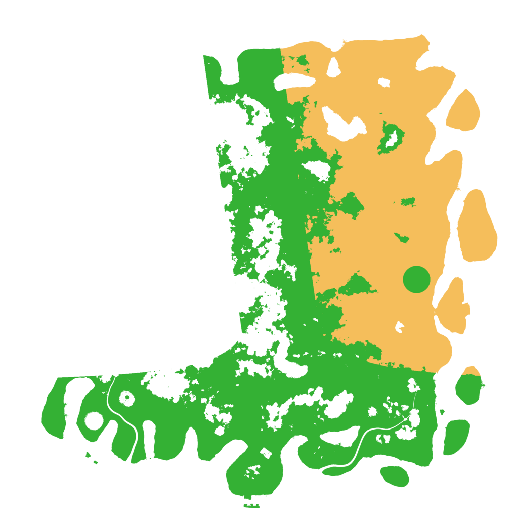 Biome Rust Map: Procedural Map, Size: 5000, Seed: 54976199