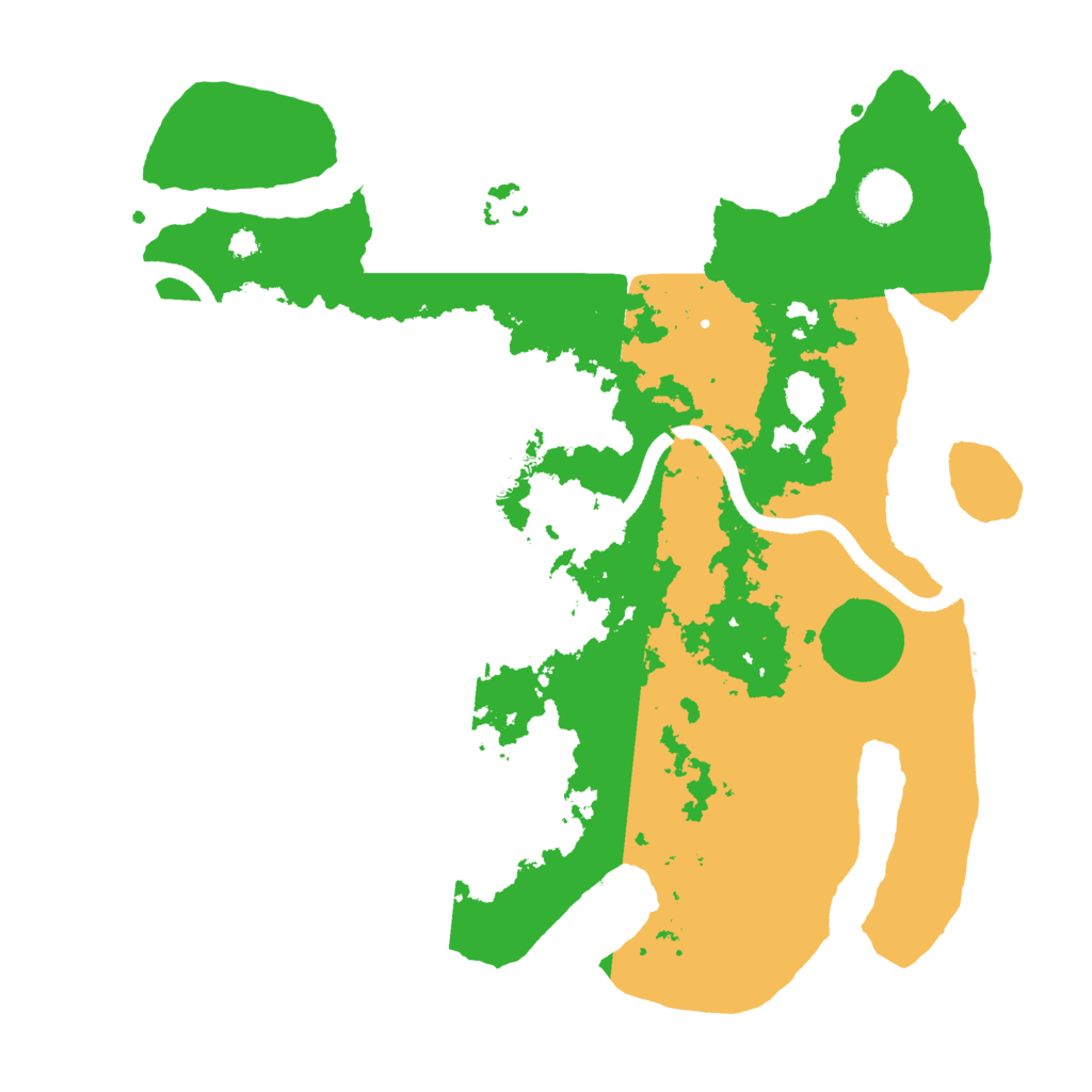 Biome Rust Map: Procedural Map, Size: 3500, Seed: 66485