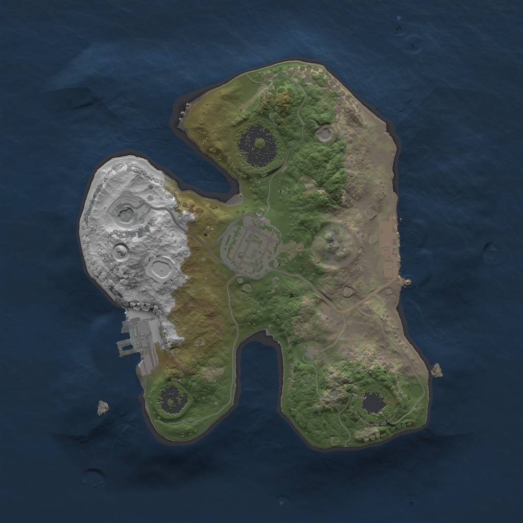 Rust Map: Procedural Map, Size: 2000, Seed: 991210954, 11 Monuments