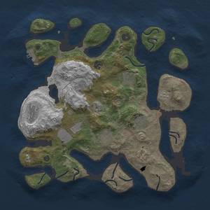 Thumbnail Rust Map: Procedural Map, Size: 3700, Seed: 665241240, 13 Monuments