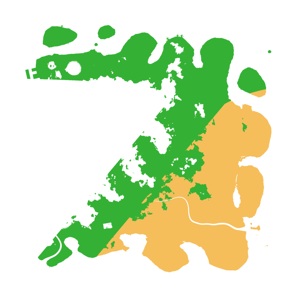 Biome Rust Map: Procedural Map, Size: 3700, Seed: 665241240