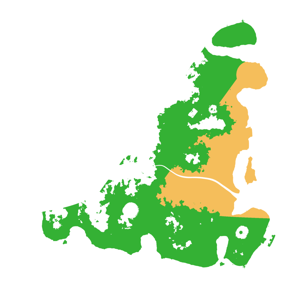 Biome Rust Map: Procedural Map, Size: 3500, Seed: 58154