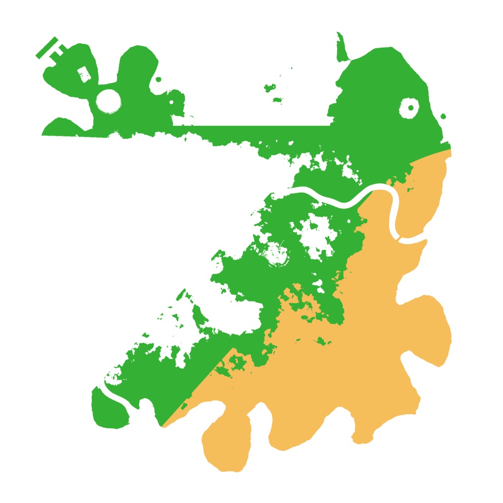 Biome Rust Map: Procedural Map, Size: 3700, Seed: 20434369