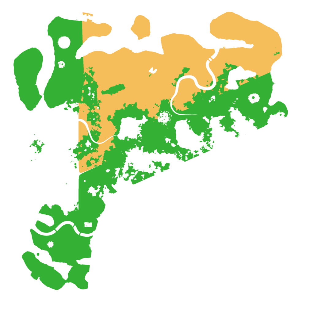 Biome Rust Map: Procedural Map, Size: 4500, Seed: 32009