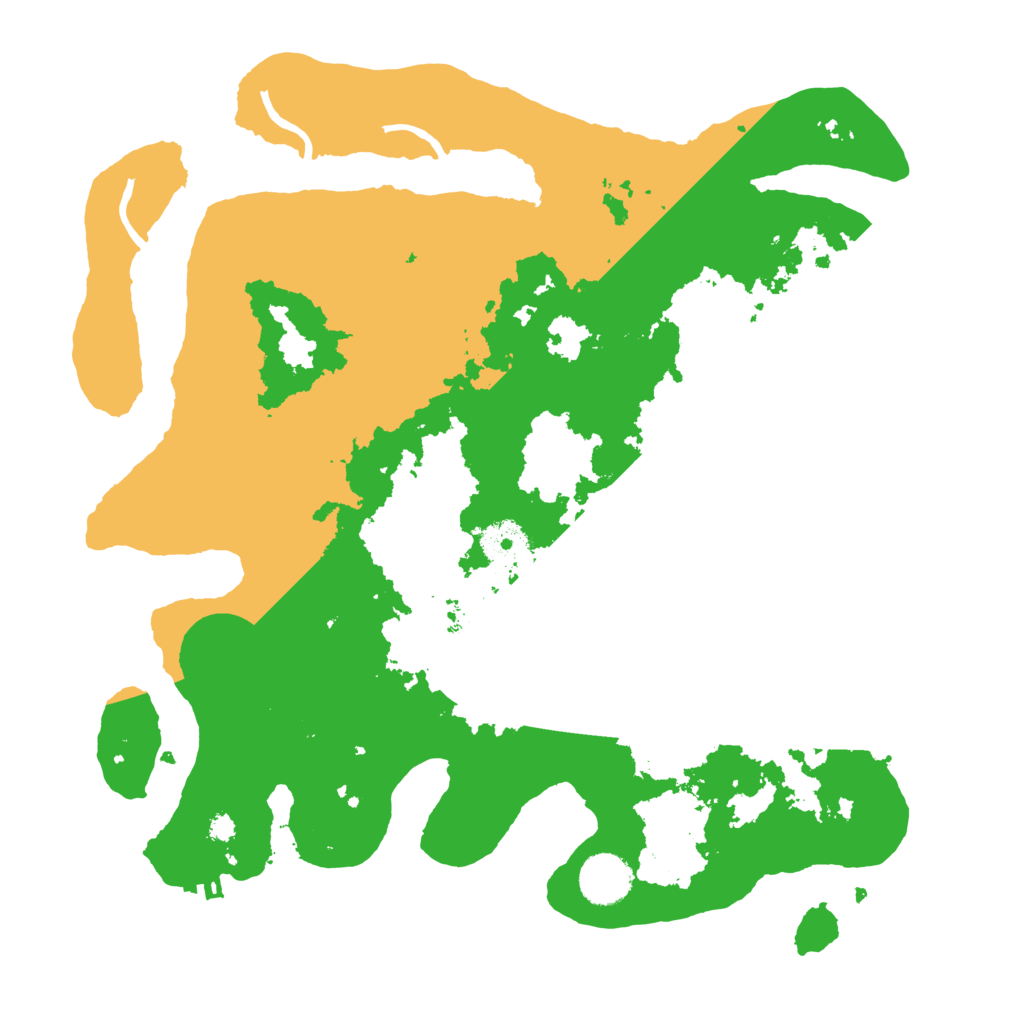 Biome Rust Map: Procedural Map, Size: 3500, Seed: 580526