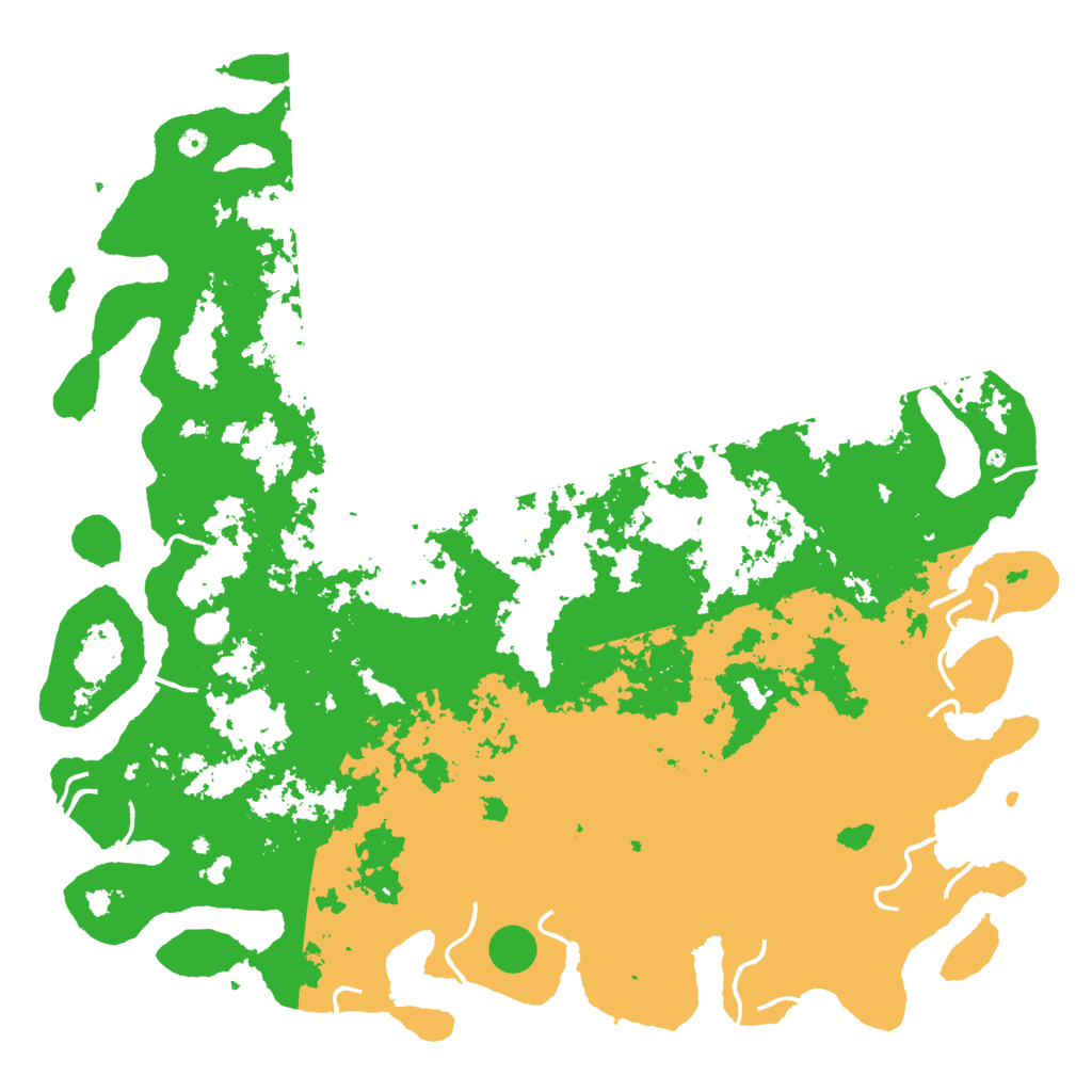 Biome Rust Map: Procedural Map, Size: 6000, Seed: 4500