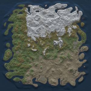 Thumbnail Rust Map: Procedural Map, Size: 6000, Seed: 4500, 20 Monuments