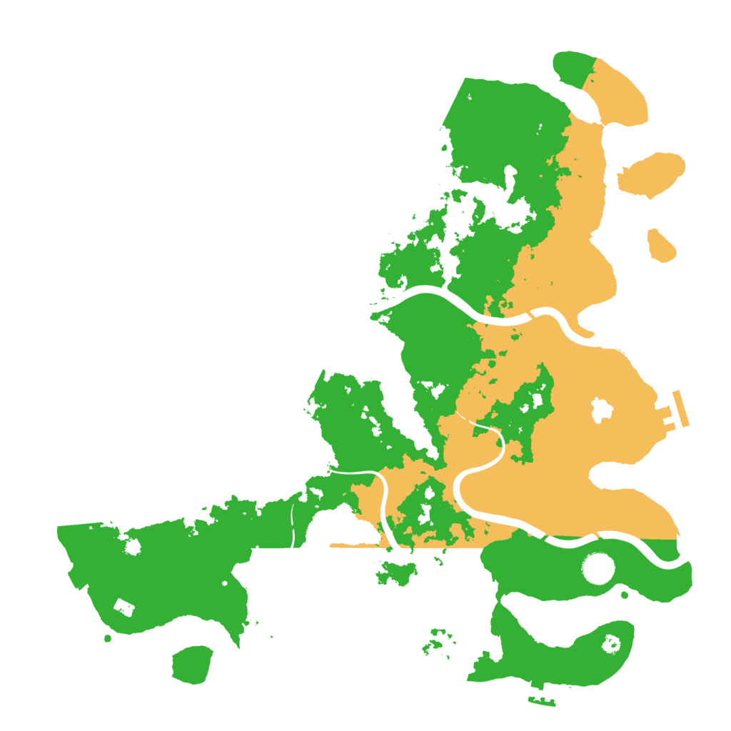 Biome Rust Map: Procedural Map, Size: 4000, Seed: 958309