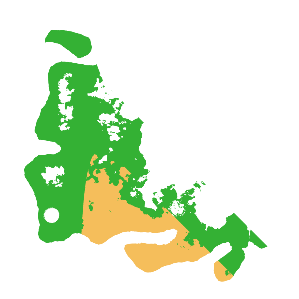 Biome Rust Map: Barren, Size: 3500, Seed: 35